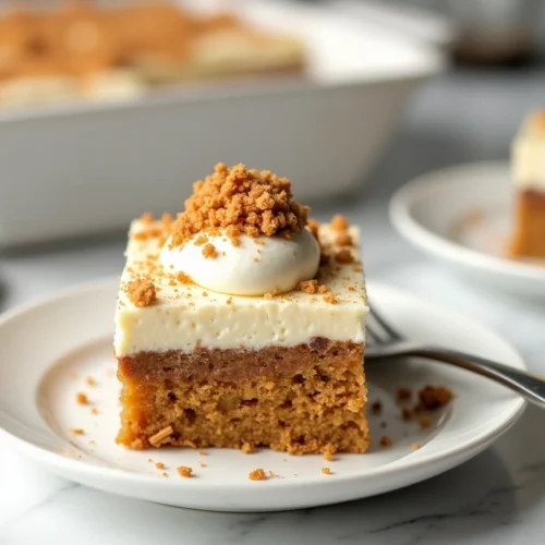 The Carrot Cake Poke Cake That Took Me Back to My Mama’s Kitchen 4 Ultra creamy carrot cake poke cake with cheesecake pudding and whipped topping
