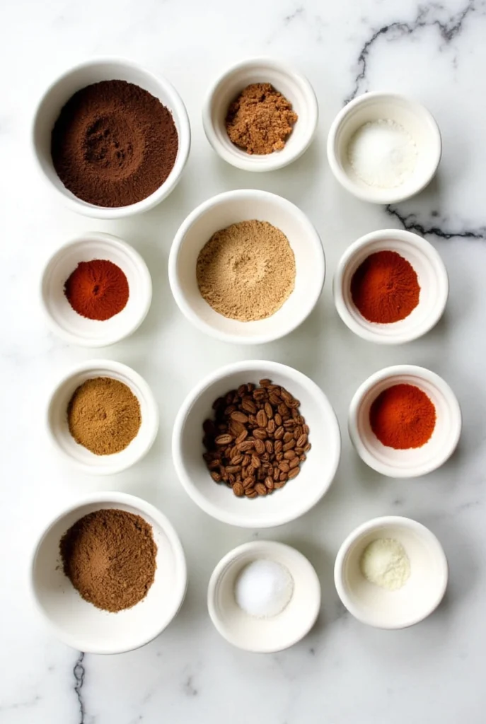 Bold & Smoky Coffee Rub That Makes Every Bite Feel Like Home 2 Close-up of bold and smoky homemade coffee rub with spices